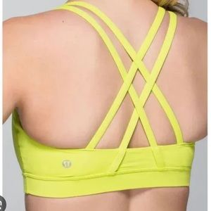 Yellow Lululemon Energy Bra - 12